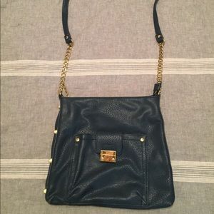 Navy cross body bag